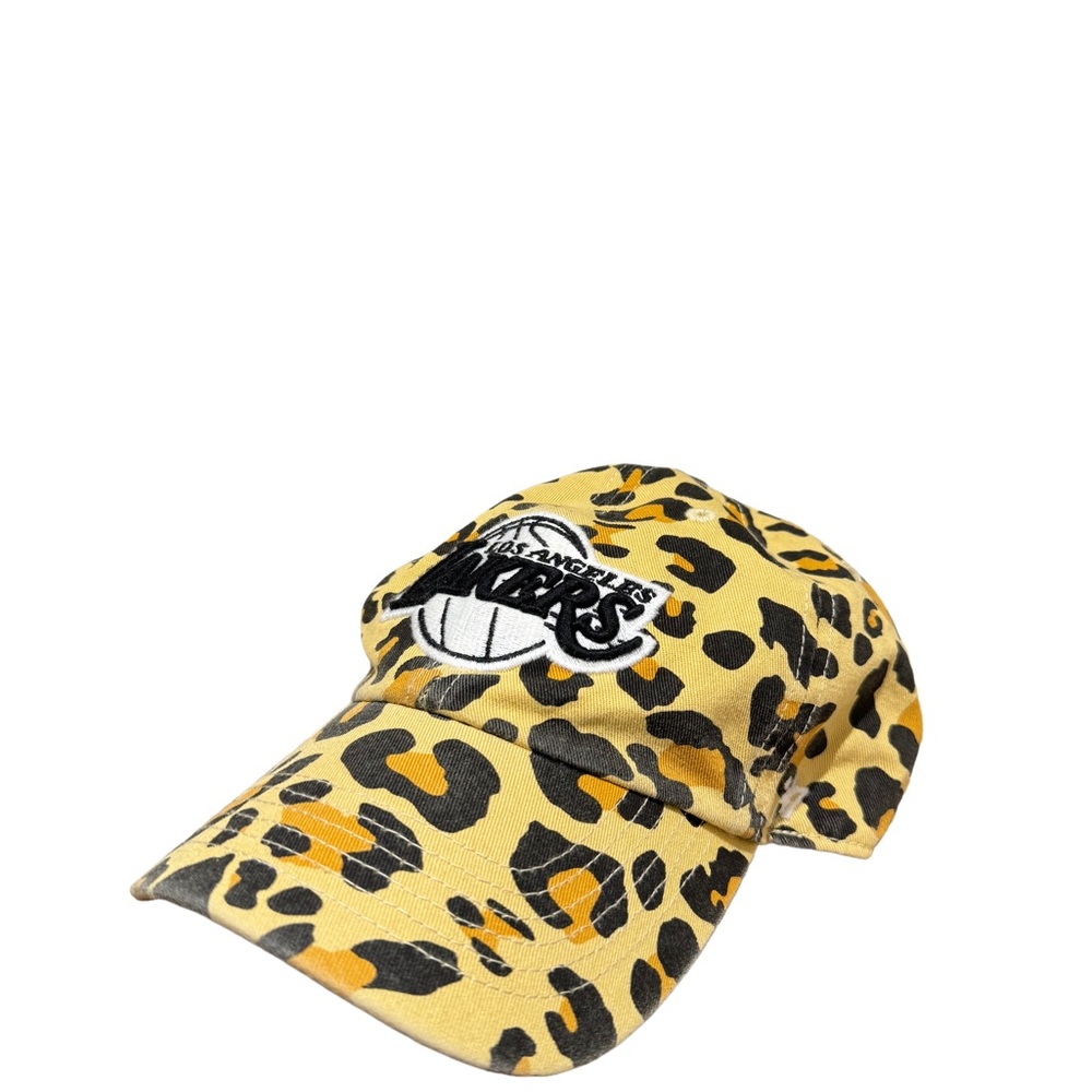 MLB Leopard Print Cap with Logo LA Lakers